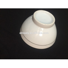 white ceramic bowl with sample design